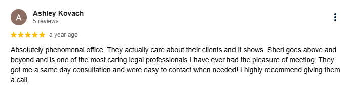 Jacksonville Uncontested Divorce Attorney Client Review