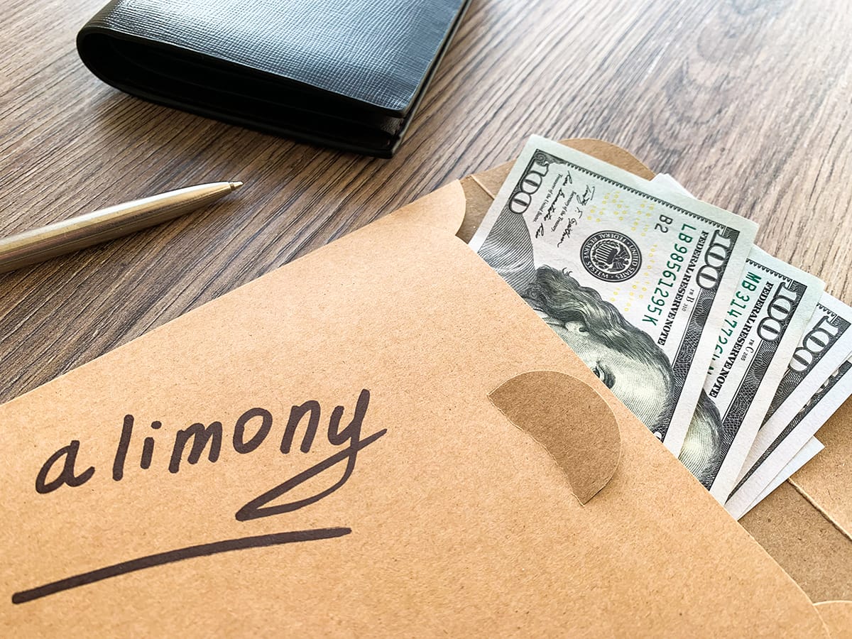 Alimony payment envelope representing Florida spousal support after SB 1416 reform