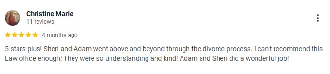 Jacksonville divorce lawyer client review for Adam Sacks at Sacks and Sacks
