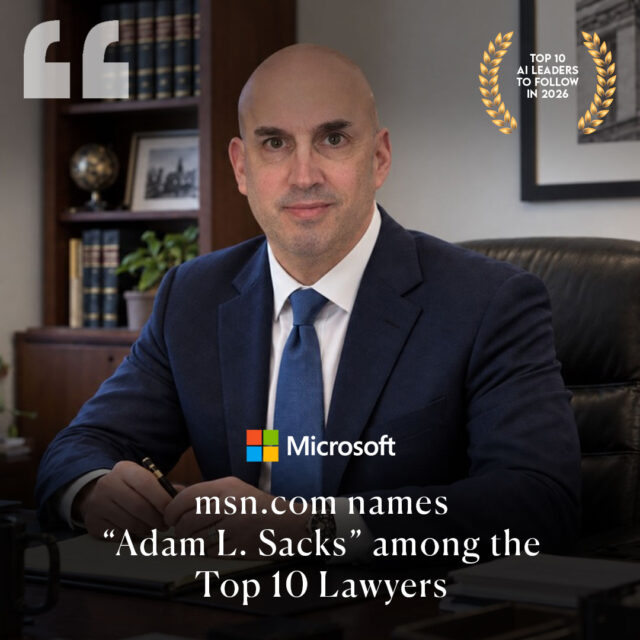 Adam L. Sacks named by msn.com among the Top 10 Lawyers