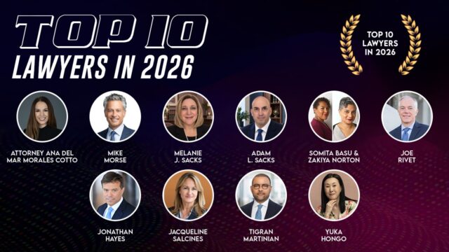 Top 10 Lawyers to Watch in 2026, featuring Melanie J. Sacks and Adam L. Sacks