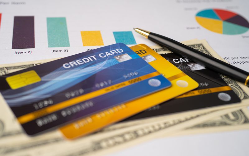 credit cards and cash